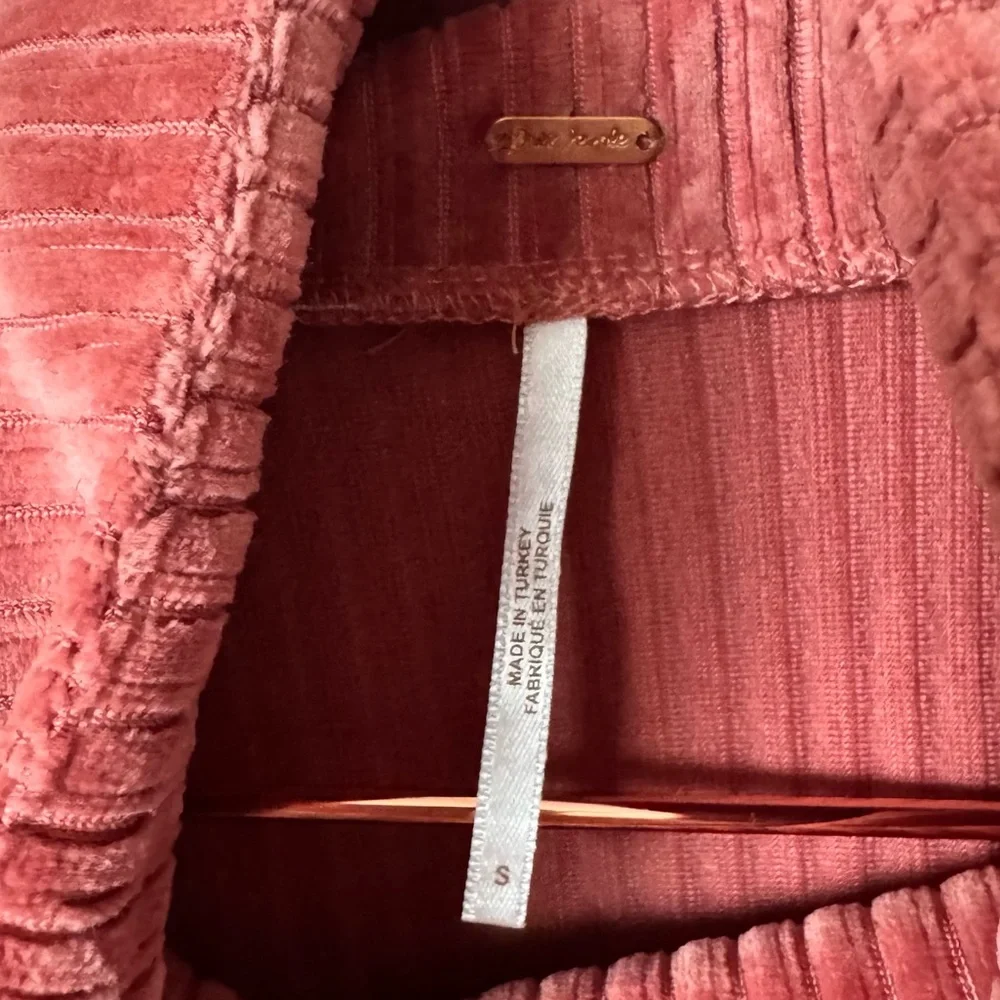 Free People Serena Ribbed Pink Pullover - Picture 6 of 11